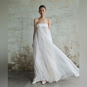 Huong Boutique MAI dress - long flowy gown bridal getting ready dress
